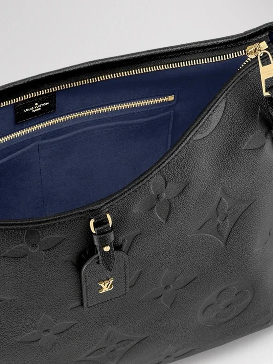 Louis Vuitton Black Monogram Empreinte Shoulder Bag with Gold Hardware - Picture 4 of 16